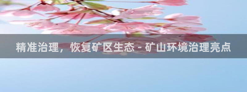 凯发k8国际手机下载|精准治理，恢复矿区生态 - 矿山环境治理亮点