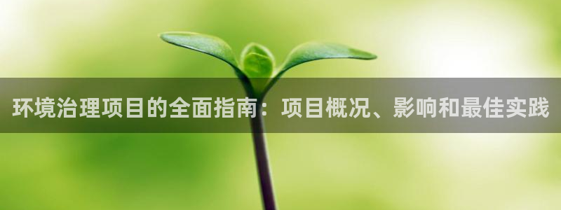 凯发网娱乐官网登录|环境治理项目的全面指